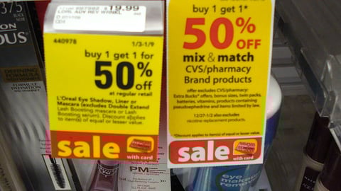 CVS 'Mix and Match' Shelf Tag