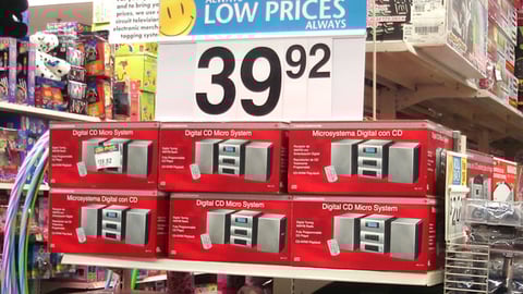 Wal-Mart 'Smile' Endcap Sign