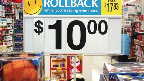 Wal-Mart 'Smile' Pallet Sign