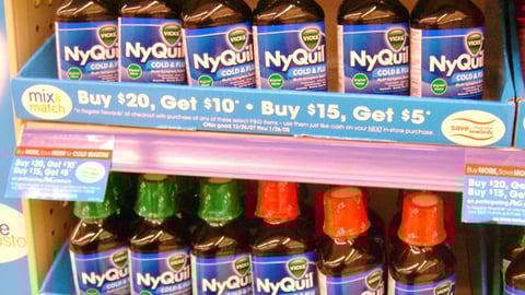 Vicks Walgreens Shelf Trays