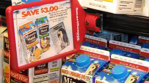 Minute Maid 'March of the Penguins' Shelf Talker