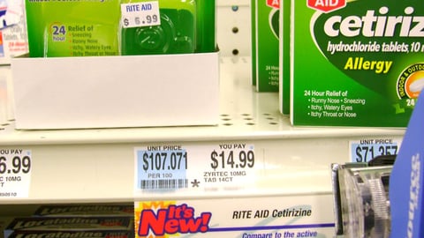 Rite Aid Zyrtec Shelf Merchandising