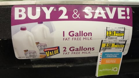 Albertsons 'Nutrition iQ' Shelf Tag