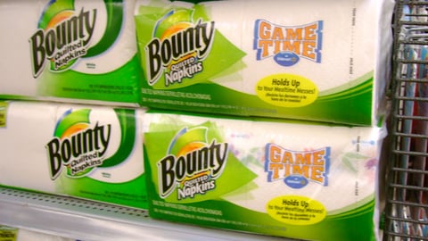 Bounty 'Game Time' Packaging