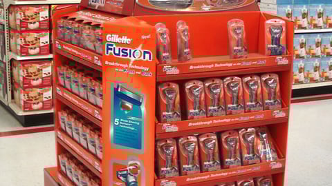 Gillette Fusion Pallet Display