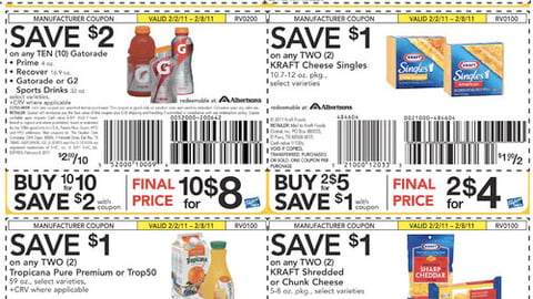 Albertsons 'Big Game Savings" Coupon Feature