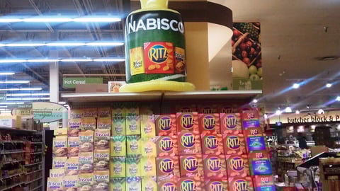Jewel-Osco Nabisco Football Endcap