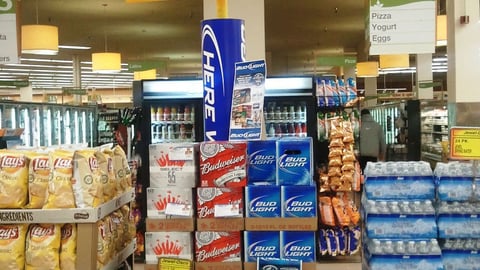 Bud Light 'Bud Bowl' Display