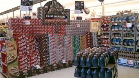 Stop & Shop Super Bowl Lobby Display