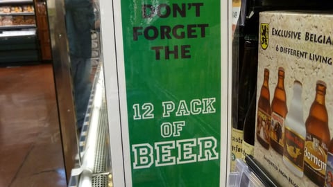 Whole Foods "Get in the Game" Beer Violator