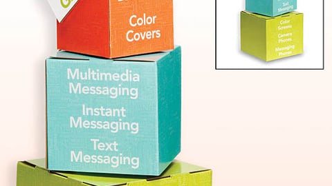 Cingular Holiday Spinning Box Display