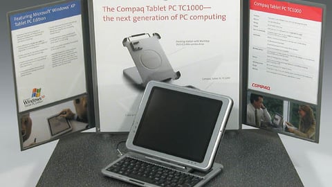 Hewlett-Packard Tablet PC Shelf Display