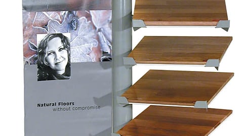 Junckers Spiral Flooring Display