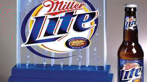 Miller Lite Bubbling Backbar