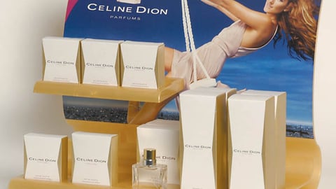 Celine Dion Parfums Countertop