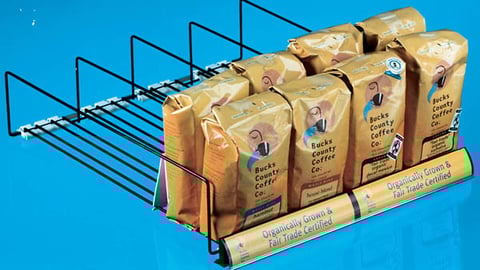 Bucks County Coffee Shelf Display