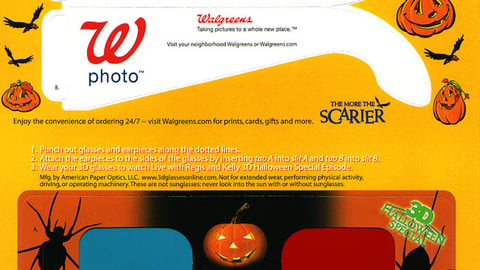 Walgreens 3-D Glasses