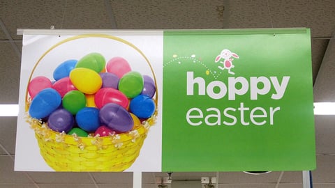 Dollar General 'Hoppy Easter' Ceiling Sign
