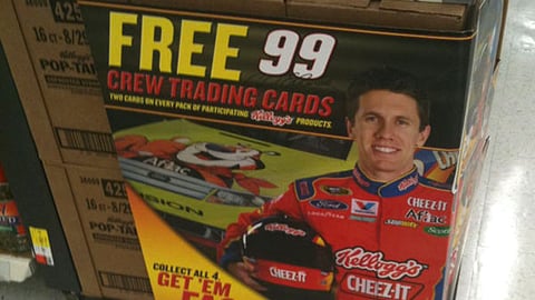 Kellogg's NASCAR Trading Card Incentive Sign