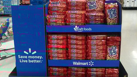 Kraft Walmart 'Race Time' Pallet Display