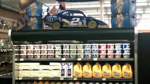 Miller Lite Smith's NASCAR Endcap Display