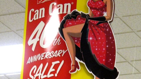 ShopRite 'Can Can Sale' Ceiling Sign