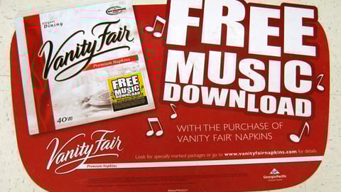 Vanity Fair Floor Cling