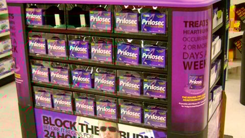 Prilosec OTC NASCAR Pallet Display