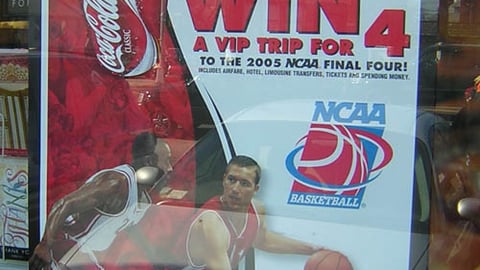 Coca-Cola/7-Eleven NCAA Window Sign