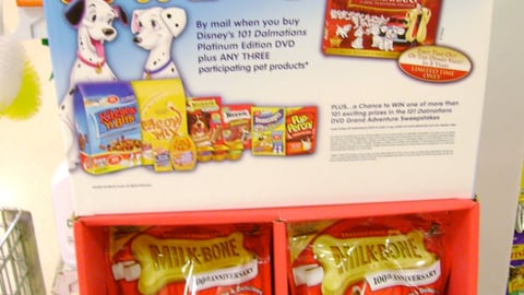 Milk-Bone '101 Dalmations' Shipper Header