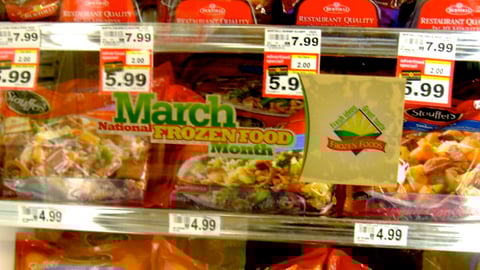 Frozen Food Month Cooler Cling