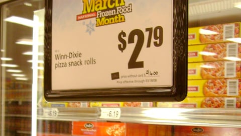 Winn-Dixie 'Frozen Food Month' Price Sign