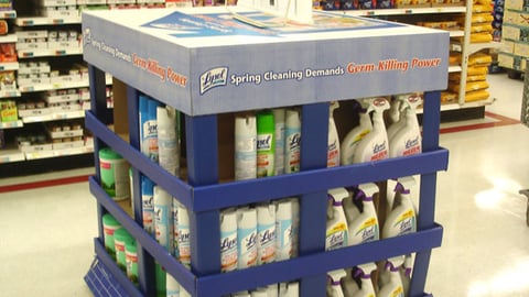 Lysol Spring Cleaning Pallet Display