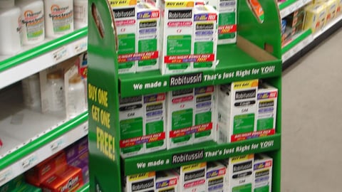 Robitussin BOGO Shipper