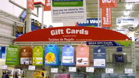 Lowe's 'Tax Refund' Endcap Topper