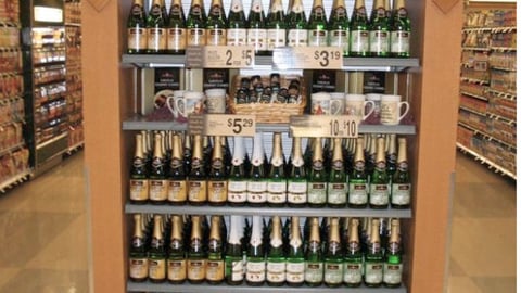 Fresh Fare Champagne Endcap