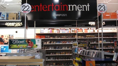 CompUSA Entertainment Department