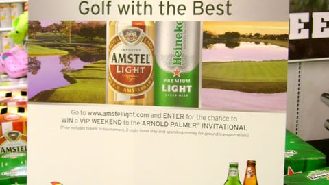 Heineken Golf Sweeps Case Sign