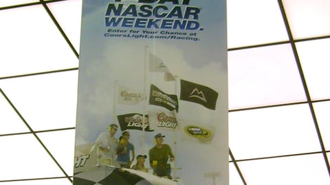 Coors Light NASCAR Weekend Ceiling Sign