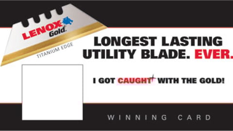 Lenox Gold Spotter Card