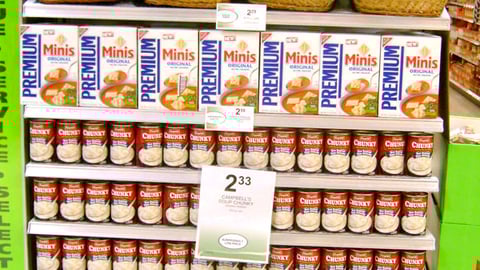 Publix Soup and Crackers Endcap