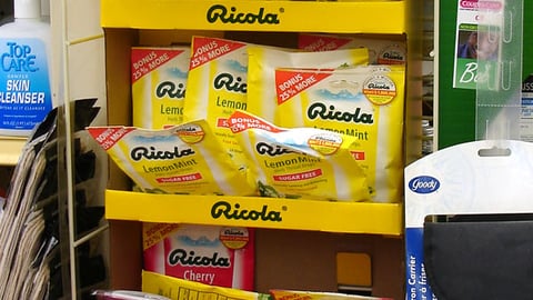 Ricola "Thanks a Million" Sweeps Floorstand