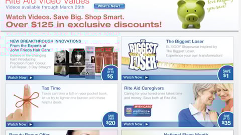 Rite Aid 'Video Values' Microsite