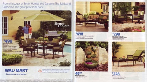 Wal-Mart 'Better Homes' Furniture Ad