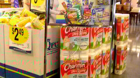 QFC 'Cart Buster Savings' Stanchion