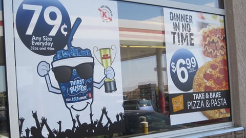 Circle K 'Dinner In No Time' Window Poster 