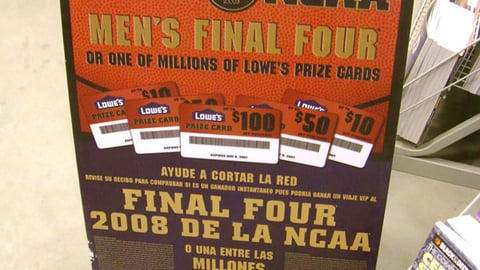 Lowe's Final Four Sandwich Board