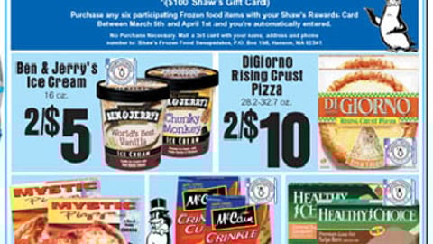 Shaw's Frozen Food Promotion