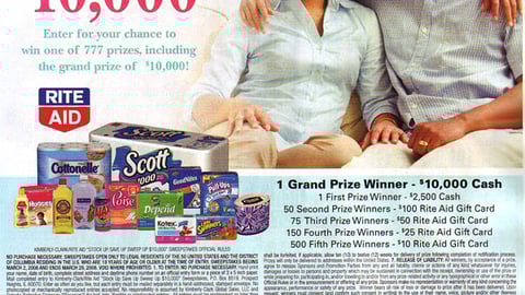 Rite Aid Kimberly-Clark Sweeps Ad