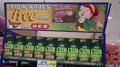 H-E-B/Keebler Endcap